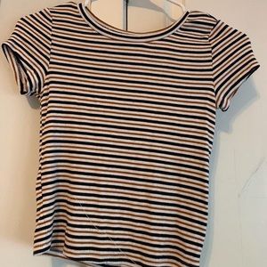 striped crop top